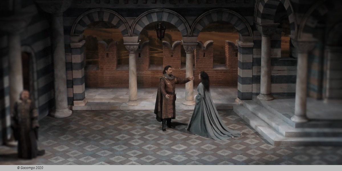 Scene 1 from the opera "L`amore dei tre re"