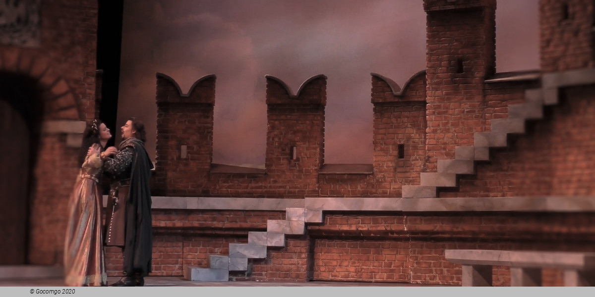 Scene 2 from the opera "L`amore dei tre re"