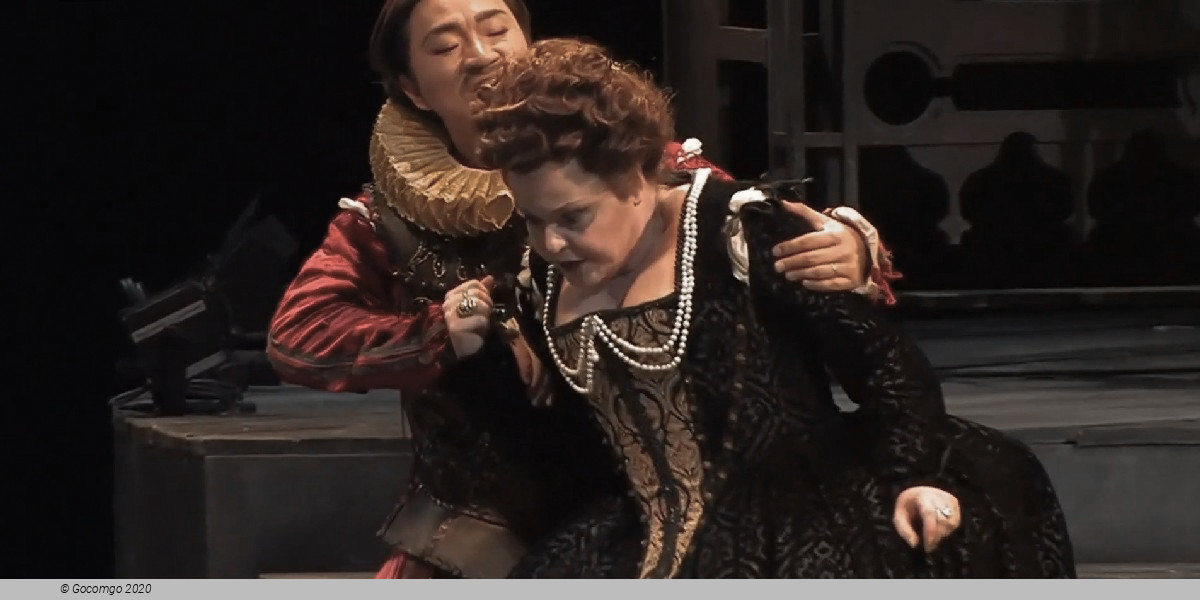 Scene 5 from the opera "Roberto Devereux"
