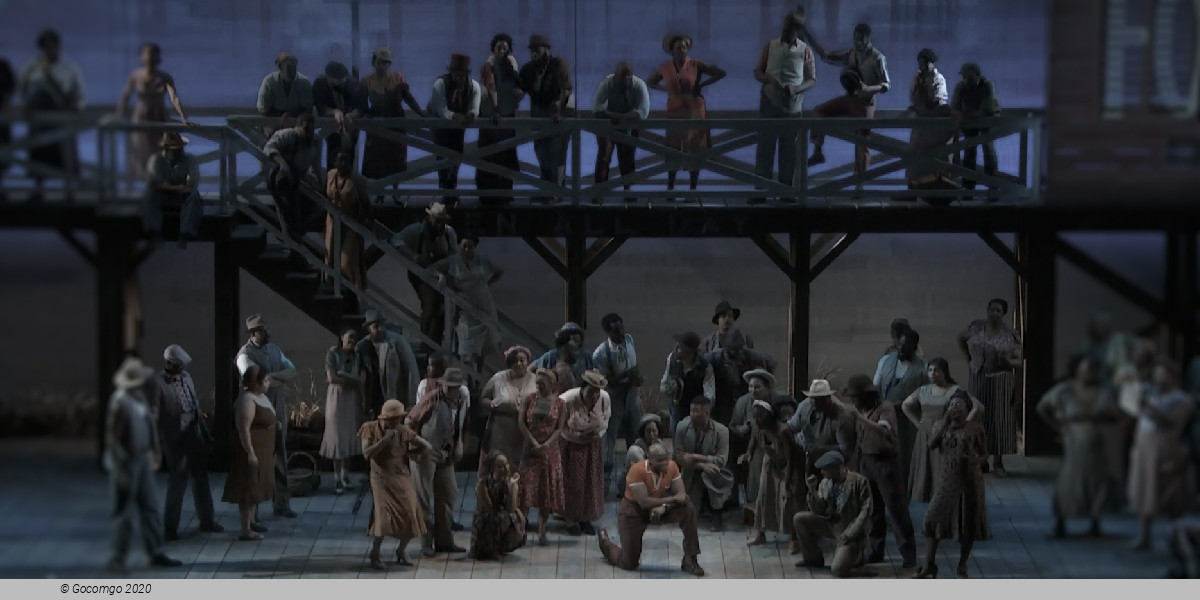 Scene 2 from the opera "Porgy and Bess"