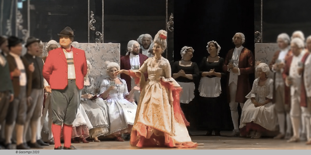 Scene 4 from the operetta "The Bird Seller"