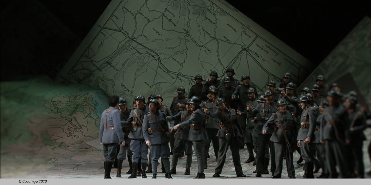 Scene 3 from the opera "La Fille du régiment"